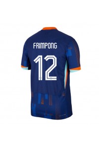 Nederland Jeremie Frimpong #12 Voetbaltruitje Uit tenue EK 2024 Korte Mouw